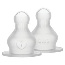 Trinksauger 2er Pack Silikon Bottle Nipple - langsamer Nahrungsfluss