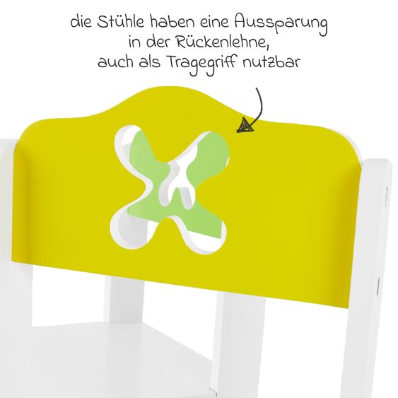 Bieco 3-tlg. Kinder-Sitzgruppe - Weiß