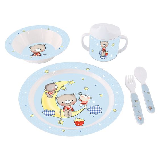 Bieco Set didattico da 5 pezzi Mangia e Bevi - Orsetti della Luna