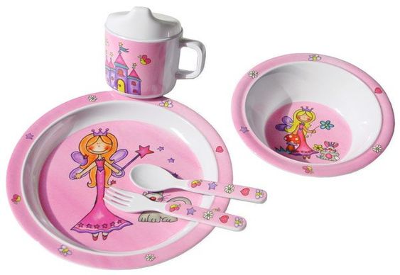 Bieco Set didattico da 5 pezzi Mangia e Bevi - Principessa