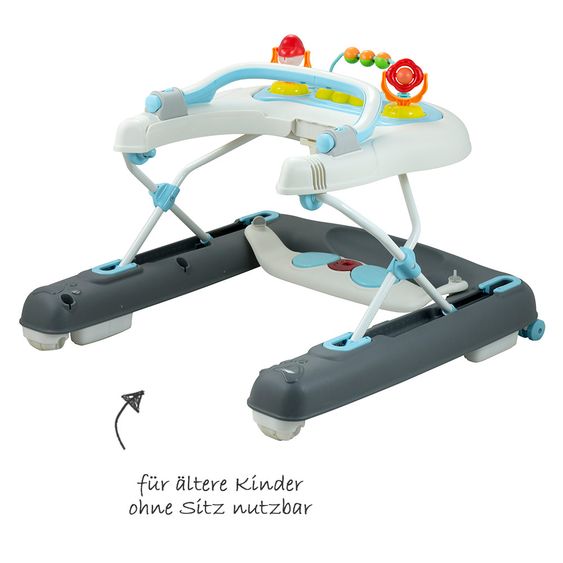 Bieco Activity Lauflernhilfe 3-in-1 - Grau