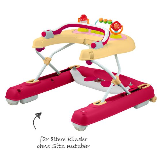 Bieco Activity Lauflernhilfe 3-in-1 - Weinrot