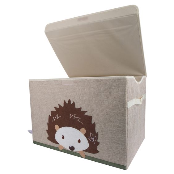 Bieco Aufbewahrungskiste / Staubox Groß 51 x 36 x 36 cm - Igel