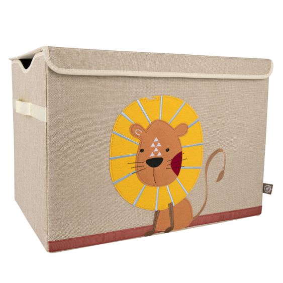 Bieco Aufbewahrungskiste / Staubox Groß 51 x 36 x 36 cm - Löwe