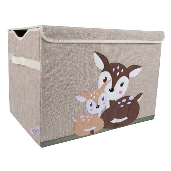 Bieco Aufbewahrungskiste / Staubox Groß 51 x 36 x 36 cm - Rehe