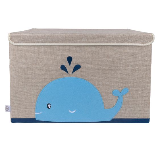 Bieco Aufbewahrungskiste / Staubox Groß 51 x 36 x 36 cm - Wal