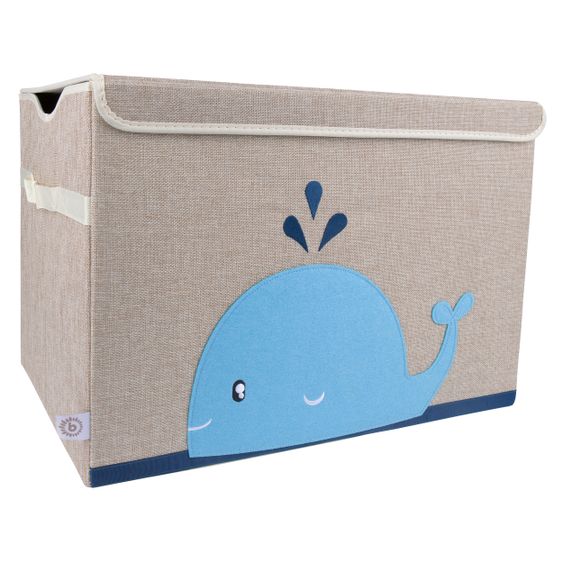 Bieco Aufbewahrungskiste / Staubox Groß 51 x 36 x 36 cm - Wal