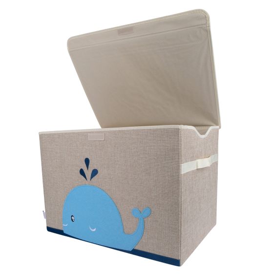 Bieco Aufbewahrungskiste / Staubox Groß 51 x 36 x 36 cm - Wal