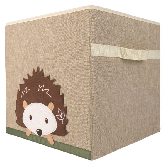 Bieco Aufbewahrungskiste / Staubox Klein 32 x 32 x 32 cm - Igel