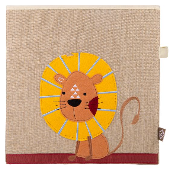 Bieco Aufbewahrungskiste / Staubox Klein 32 x 32 x 32 cm - Löwe