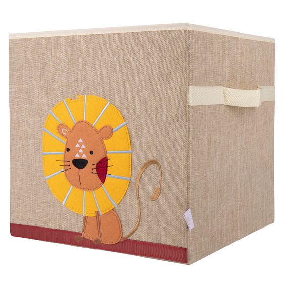 Bieco Aufbewahrungskiste / Staubox Klein 32 x 32 x 32 cm - Löwe