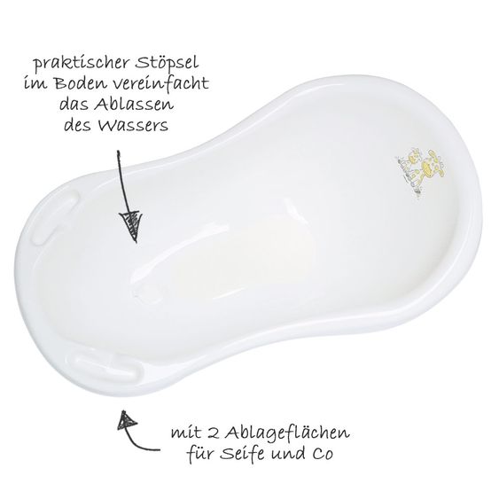 Bieco Baby bath 84 cm - Giraffe - White