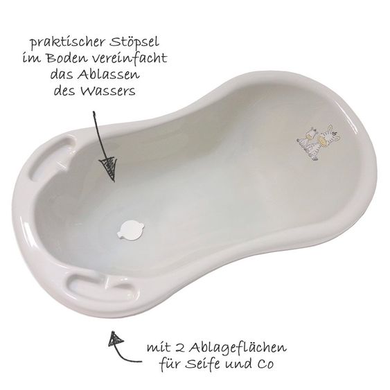 Bieco Baby-Badewanne 84 cm - Zebra
