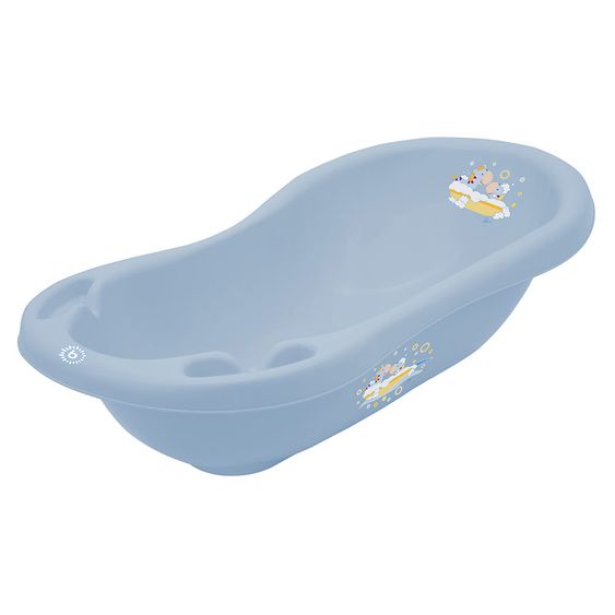 Bieco Baby-Badewanne 84 cm - Zebra - Trend Blau