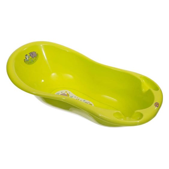 Bieco Baby-Badewanne mit Anti-Rutsch Boden 100 cm - Zoo Grün