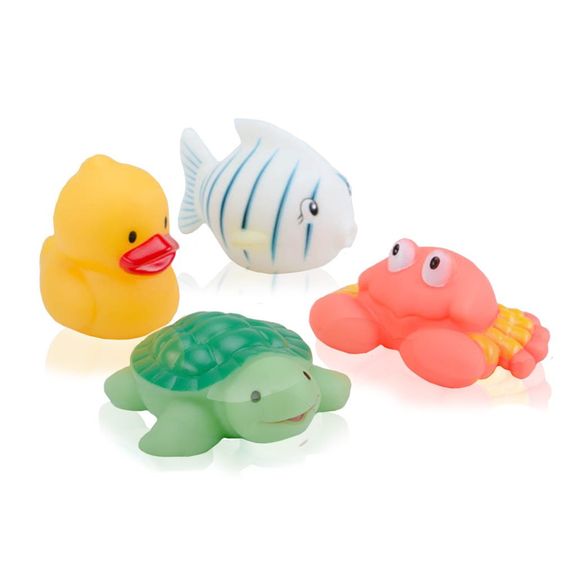 Bieco Bade-Spielfigur 4er Pack - Meereswelt