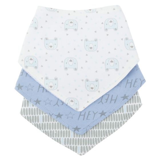 Bieco Bandana Lätzchen 6er Pack - Hellblau
