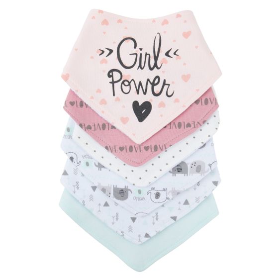 Bieco Bandana Lätzchen 6er Pack - Rosa