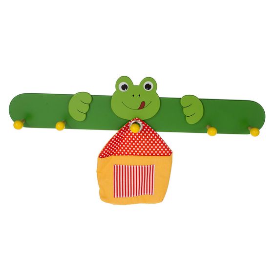 Bieco Garderobe Frosch mit Tasche