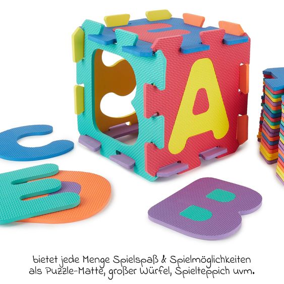 Bieco Puzzle mat 52 pcs - letters