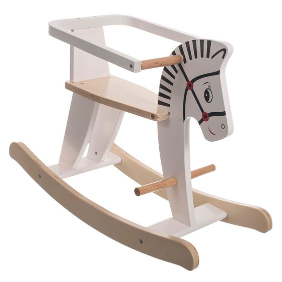 Bieco Rocking Horse - White Nature