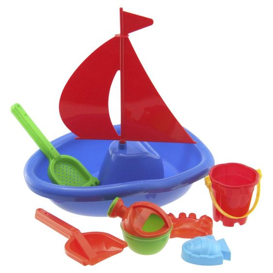 Bieco Segelboot mit Sandset 7-teilig