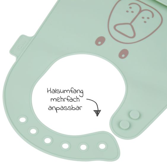 Bieco Silikon-Lätzchen 2er Pack - Hund