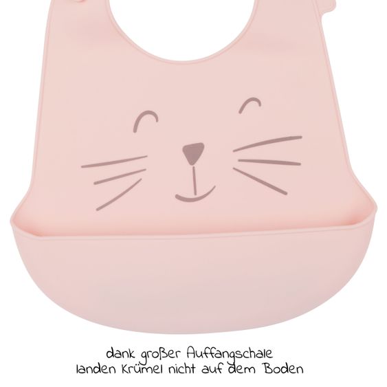 Bieco Silikon-Lätzchen 2er Pack - Katze