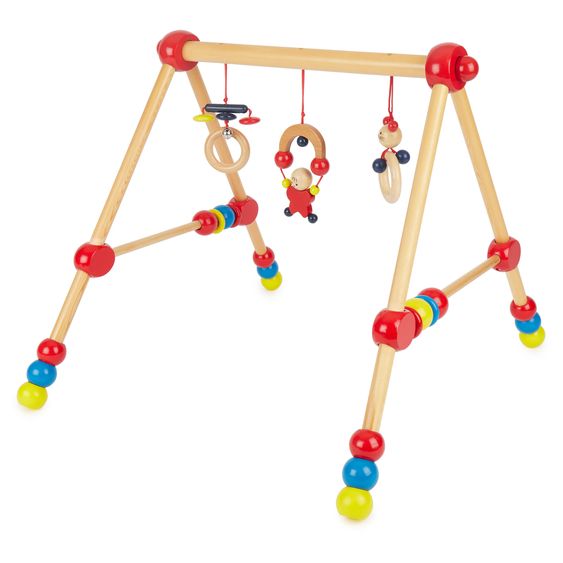 Bieco Spiel-Trapez Baby-Gym aus Holz höhenverstellbar