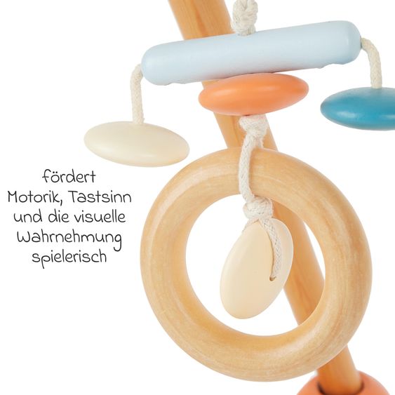 Bieco Spiel-Trapez Baby-Gym aus Holz höhenverstellbar - Bär