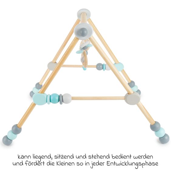 Bieco Spiel-Trapez Baby-Gym aus Holz höhenverstellbar - Elefant