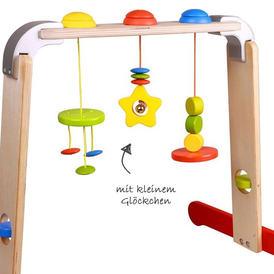 Bieco Spiel-Trapez Baby-Gym Sternchen aus Holz