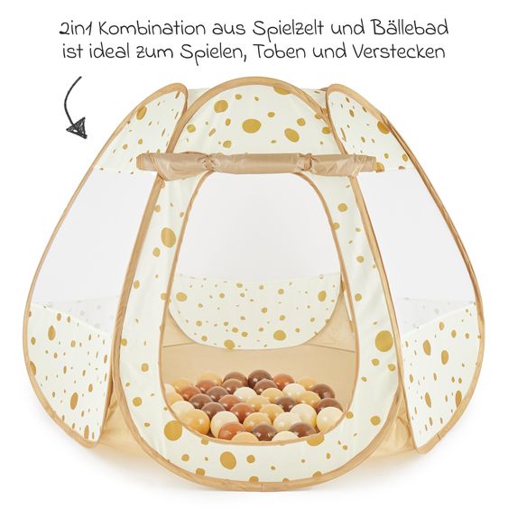 Bieco Gioca alla tenda e al biliardo con 50 palline - Puntini