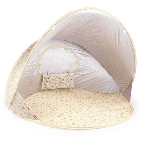 Bieco Play tent / beach shell with UV protection 40+ - Vintage Flowers