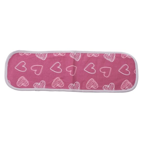 Bieco Spucktuch für Schulter - Herzen - Rosa