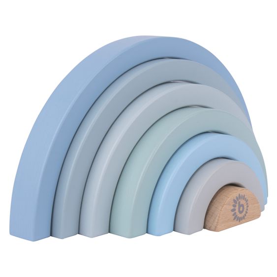 Bieco Stapelspiel Regenbogen - Blau
