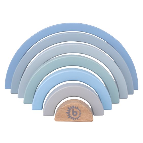 Bieco Stapelspiel Regenbogen - Blau