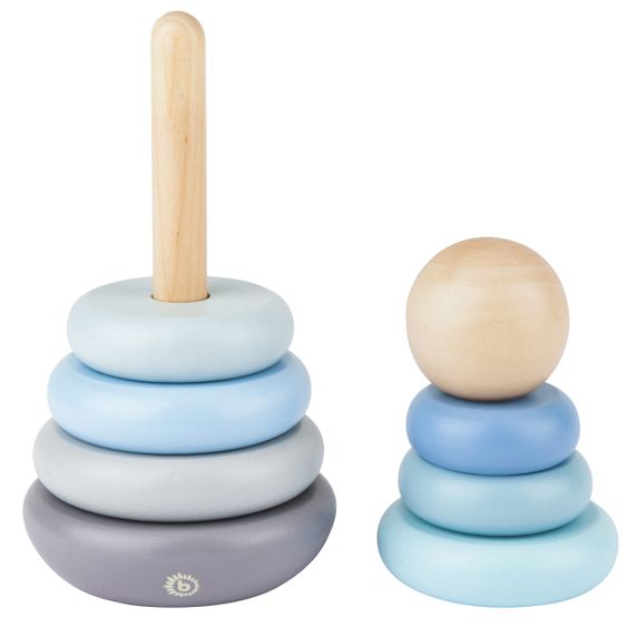 Bieco Stapelturm - Regenbogen - Blau