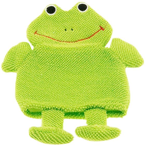Bieco Waschhandschuh Frosch - Hellgrün