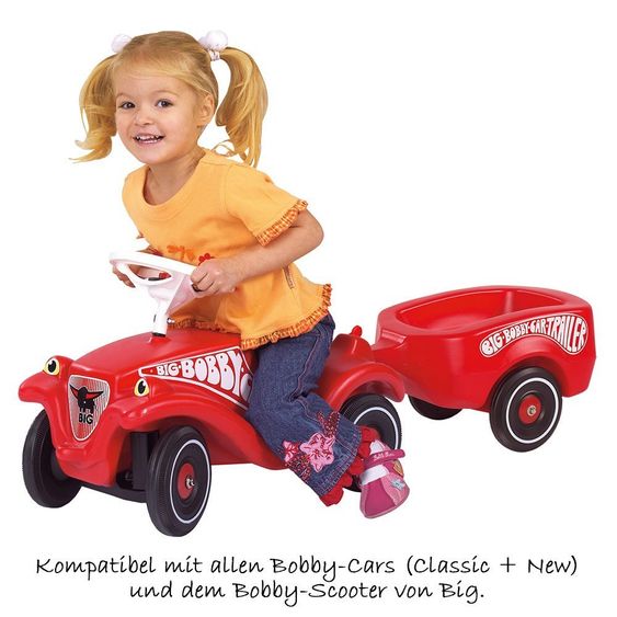 BIG Bobby Car Anhänger Trailer - Rot
