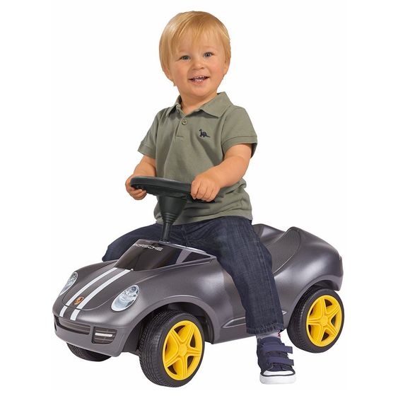 BIG Bobby Car Baby Porsche - Silber Metallic