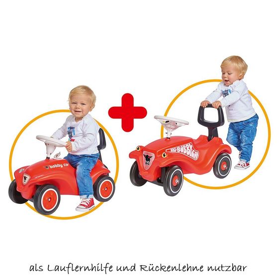 BIG Bobby Car Walker - 2in1 Rückenlehne und Lauflernhilfe