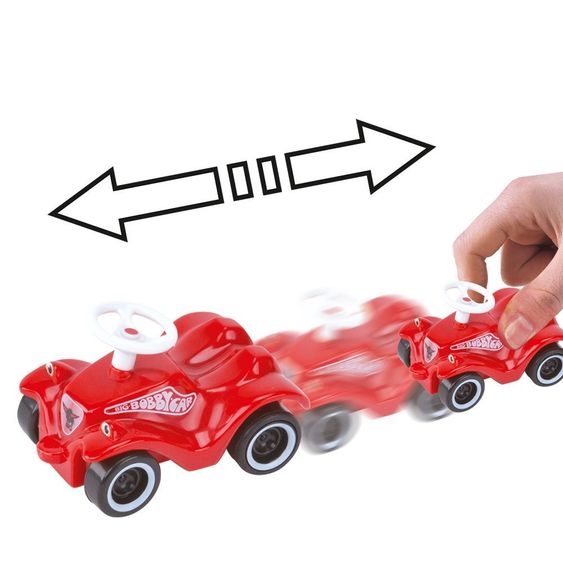 BIG Mini auto giocattolo Pullback Bobby Car - Rosso