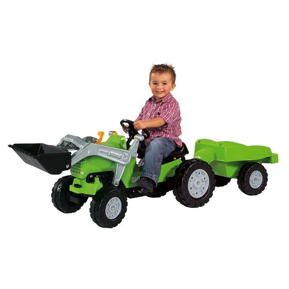BIG Trettraktor Jimmy Loader mit Trailer