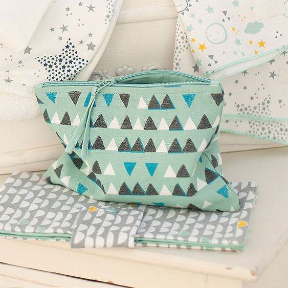 biobaby Baby utensil bag - triangles