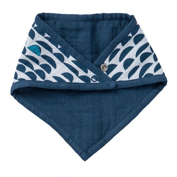 biobaby Dreieckstuch - 2er Pack - zum Wenden - Blau