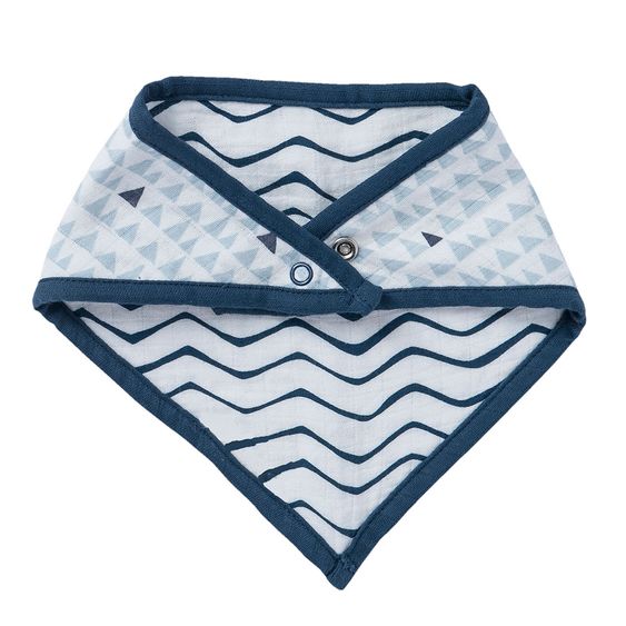 biobaby Dreieckstuch - 2er Pack - zum Wenden - Blau