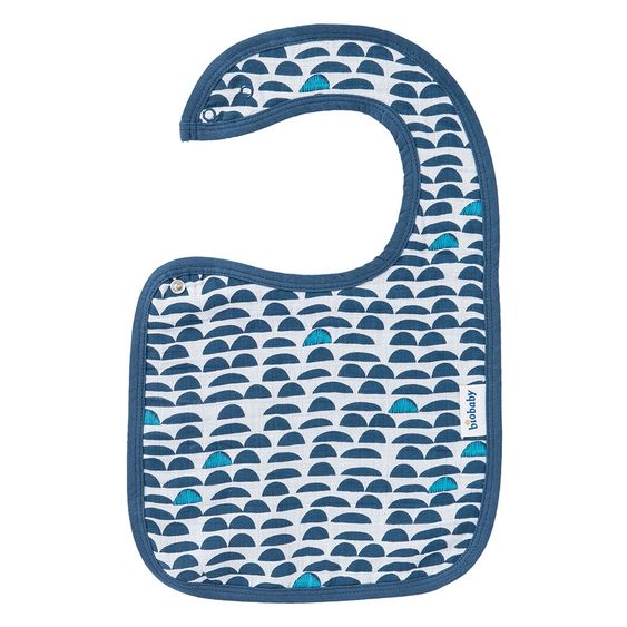 biobaby Lätzchen - 2er Pack - Wendeoptik - Blau