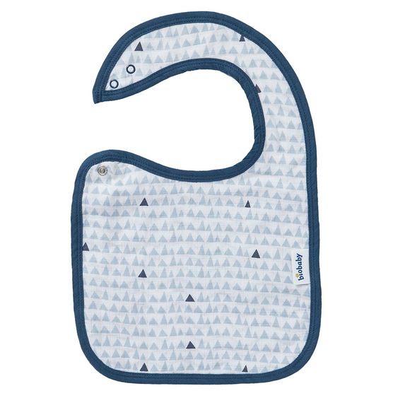biobaby Lätzchen - 2er Pack - Wendeoptik - Blau