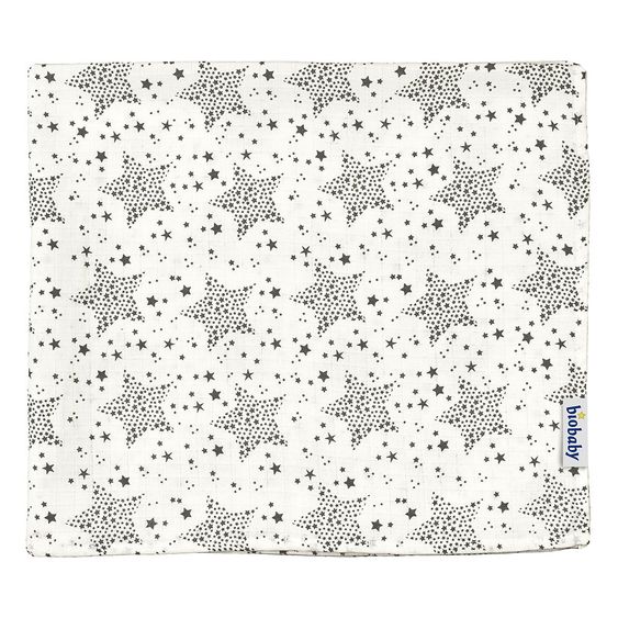 biobaby Mulltuch 120 x 120 cm - Sterne